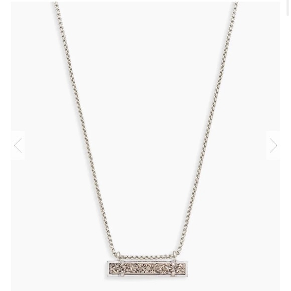 Kendra Scott Jewelry - Kendra Scott Leonor silver pendant- platinum drusy